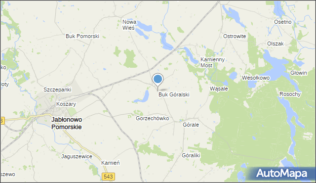 mapa Buk Góralski, Buk Góralski na mapie Targeo